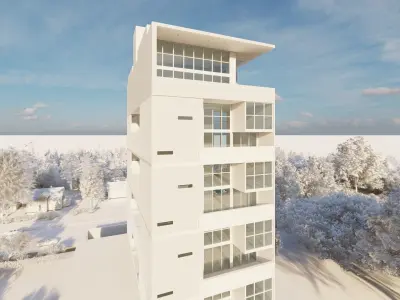 OFFICE 3DMODEL BUILDING 3D model