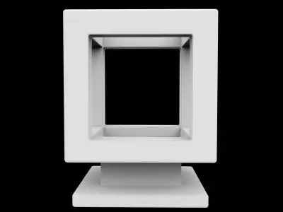 Hollow Cube Decor 3D Printable Model 3D print model