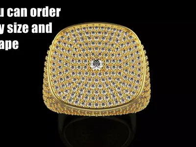 Cushion form ring model 648 3D print model