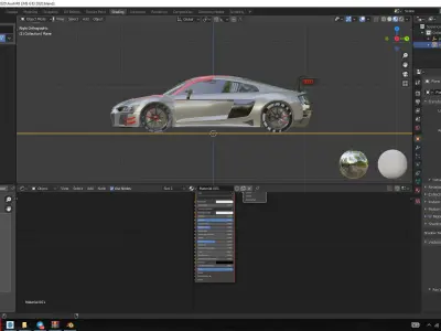 Audi R8 LMS GT3 Low-poly 3D model
