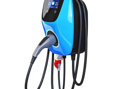 Charging station for electric vehicles Tera EV Smart 3D model