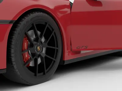 Porsche 911 Carrera 4GTS 2025 HQ 3d model 3D model