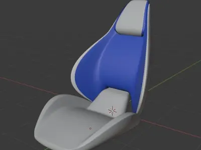 Contemporary Car seat Concept design 3D model
