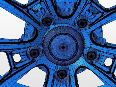 Custom wheels Weld Racing S80 for scale model 3D print model