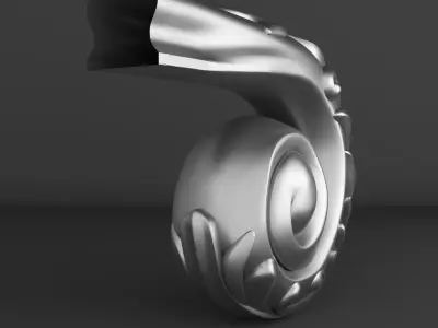 3D Carved  Baluster for CNC 3D print model