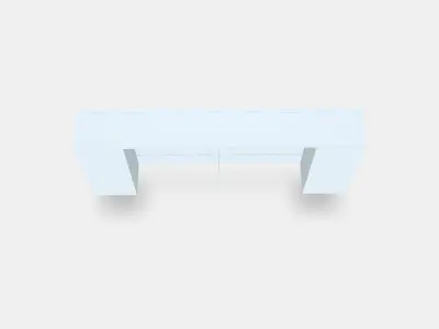 BRIMNES Headboard with storage compartment Low-poly 3D model