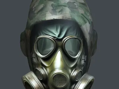 Helmet 3d model military combat Military Low-poly Low-poly 3D model 82