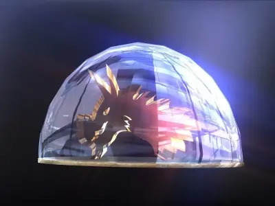 Animal Dragon Head  Low-poly 3D model