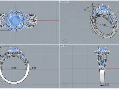 ring code 98 3D print model