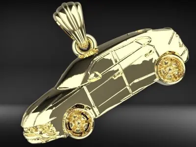  Sport Car Necklace Pendant Necklace Unisex Pendant  Gift  3D print model