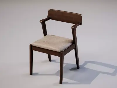 Chair 02 Low-poly 3D model