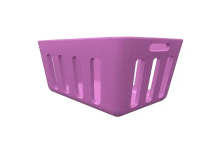 Plastic Basket Free low-poly 3D model