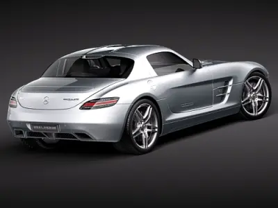 Mercedes-Benz SLS 2011 3D Model 3D model
