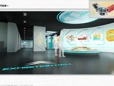 Exhibition - Area - 60X18-3DMAX2012-015 3D model