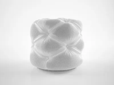 The Sofa and Chair Co Windsor Ottoman 3D model