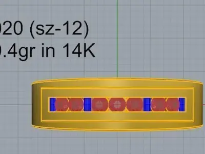 Channel Setting Band 4020 3D print model