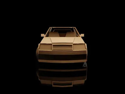 Mercedes Benz 190E 2 5 Evolution II 1992 cardboard car 3D model