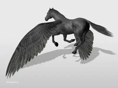 Pegasus - Black 3D model