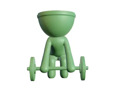 Flower Pot Weights 3D print model