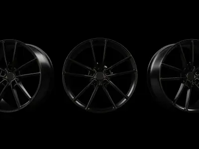 Borbet FF1 DBM  Alloy wheel  3D model
