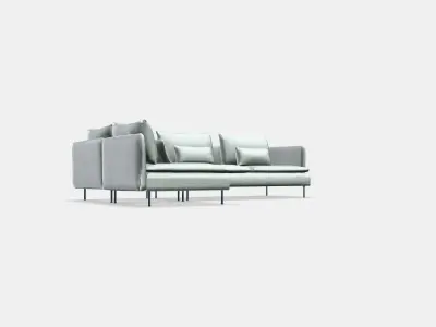 SODERHAMN Corner sofa 4-seat 1 Low-poly 3D model