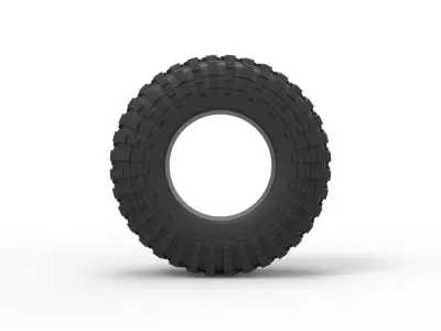 Mud tire Scale 1 to 10 3D print model