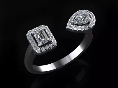 Messika Ring 3D print model