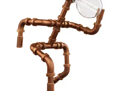 Table Lamp Light 3d model Low-poly 3D model