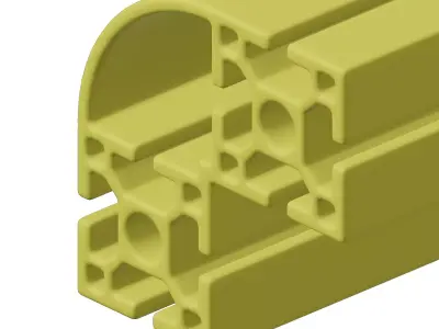 Plastic Exquisite Aluminium Profile Toy 3D model
