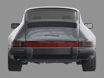 Porsche 911 SC Coupe Low-poly 3D model