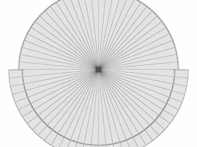 Mira Modern Accent Mirror 3D model
