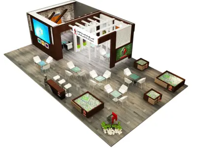Booth Exhibition Stand a285 3D model