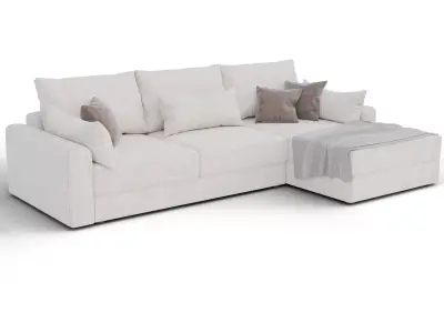 Modern corner sofa 3D model