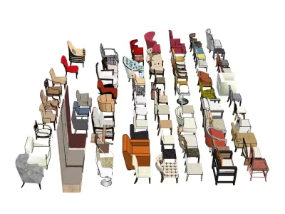 Chair Collection  3D model