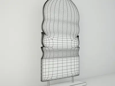 19th Century Thai Wood Carving 3 3D model