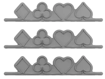 Playing Cards Neon Sign 3D model