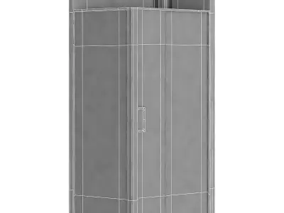 Shower cabin 02 3D model
