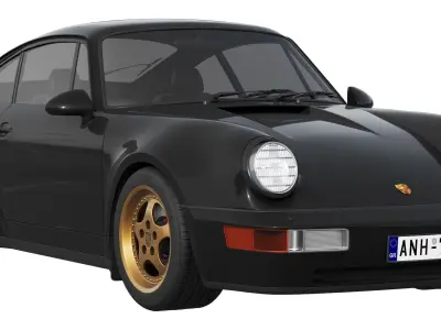 Porsche 911 964 Turbo 1993 3D model