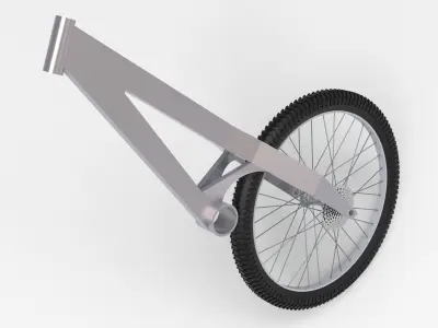  bike with manufactured frame  3D model