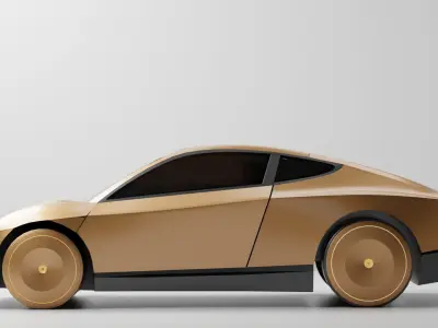 Tesla Cybercab Robotaxi 3D Model Low-poly 3D model