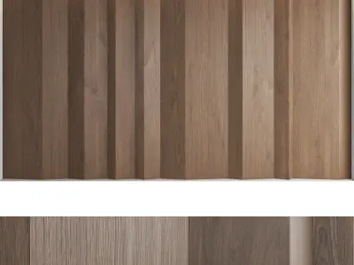 Decorative wall panel set 13 3D model