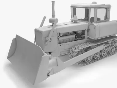 Tracktor DT-75 3D model