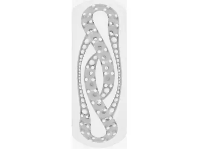 Earrings geometry with diamonds 3D print model