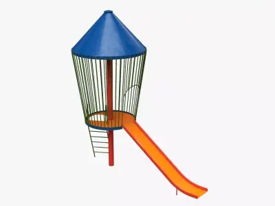 Playground rocket small 3D model