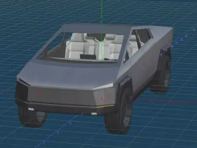 Tesla Cybertruck 2022 Low-poly 3D model
