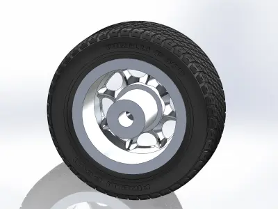 Custom wheels BBS Seral for your scale model 3D print model