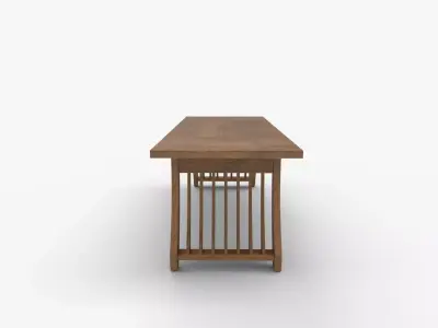 Tribesigns Rectangular Dining Room Table 3D model