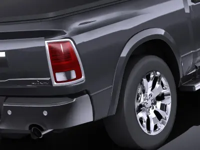 HQ LowPoly Dodge RAM 1500 Laramie Limited 2015 VRAY 3D model