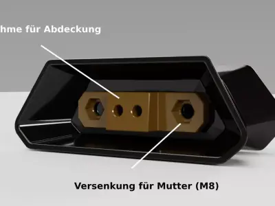 Cover for Tabletholder adapter for CUPRA  Sport Standard Seats  3D print model