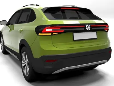 VW TAIGO 2021 Low-poly 3D model